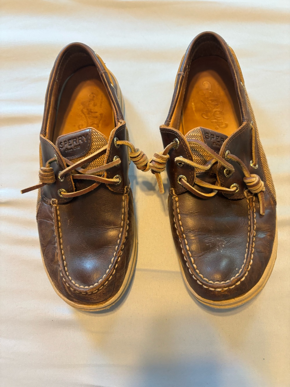 Sperry Brown Leather 2-Eye Boat Shoes